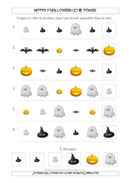 Images de Motifs d'Halloween Pas Très Effrayants avec Deux Particularités (Forme & Taille) (C) page 2