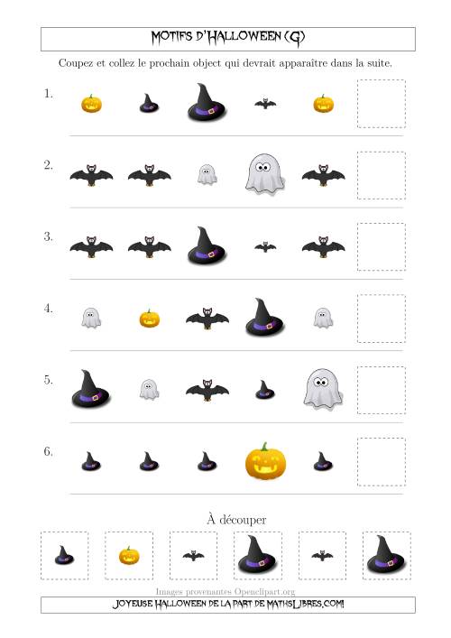 Images de Motifs d'Halloween Pas Très Effrayants avec Deux Particularités (Forme & Taille) (G)