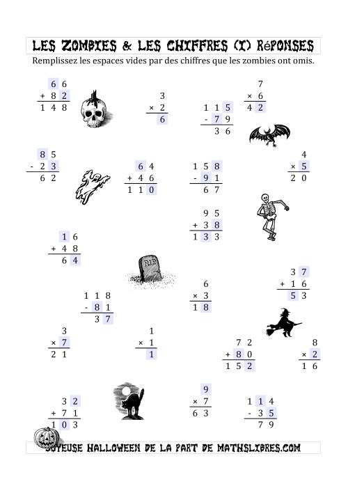 Remplir l'Espace Vide par des nombres omis par des Zombies (I) page 2
