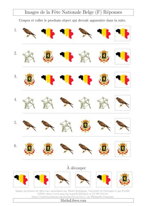 Images de la Fête Nationale Belge avec Une Seule Particularité (Forme) (F) page 2