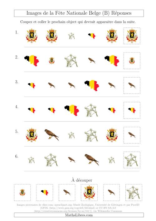 Images de la Fête Nationale Belge avec Deux Particularités (Forme & Taille) (B) page 2