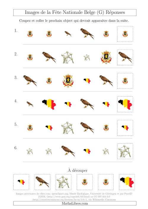 Images de la Fête Nationale Belge avec Deux Particularités (Forme & Taille) (G) page 2