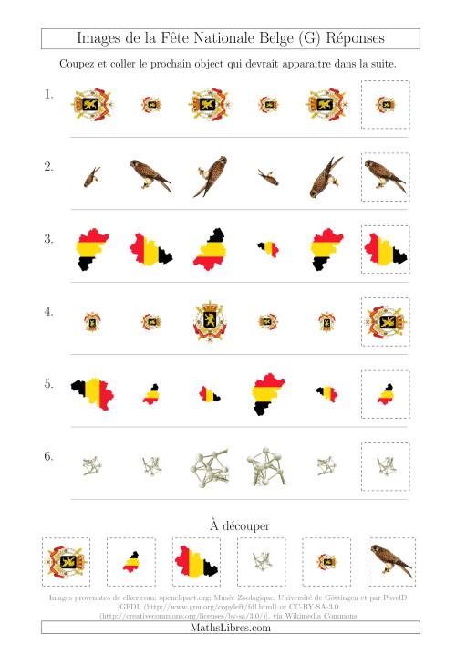 Images de la Fête Nationale Belge avec Deux Particularités (Taille & Rotation) (G) page 2
