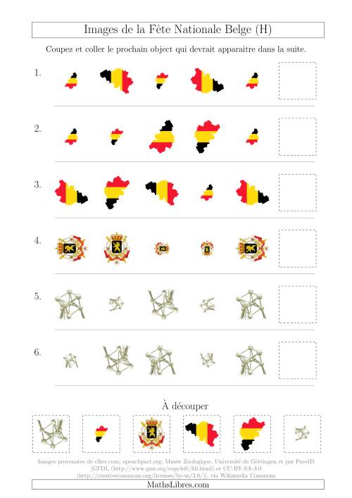 Images de la Fête Nationale Belge avec Deux Particularités (Taille & Rotation) (H)