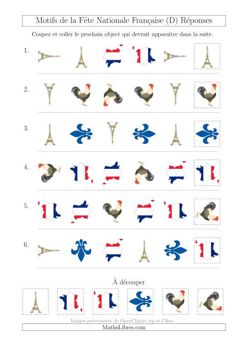 Images de la Fête Nationale Française avec Deux Particularités (Forme & Rotation) (D) page 2