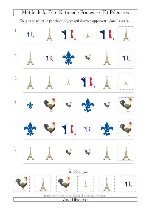 Images de la Fête Nationale Française avec Deux Particularités (Forme & Taille) (E) page 2