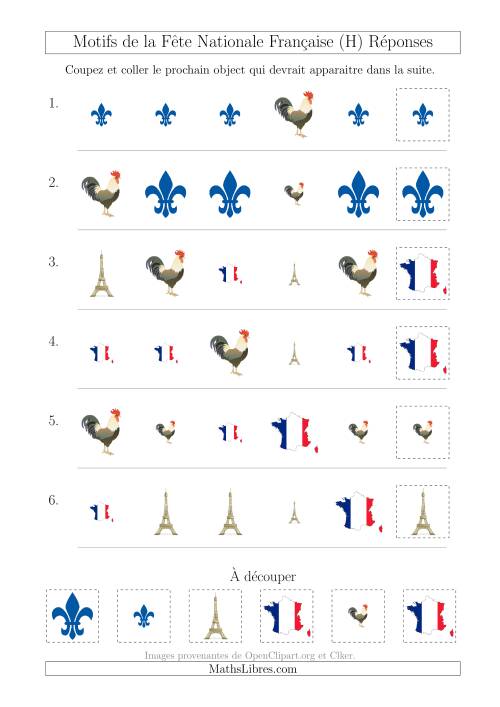 Images de la Fête Nationale Française avec Deux Particularités (Forme & Taille) (H) page 2
