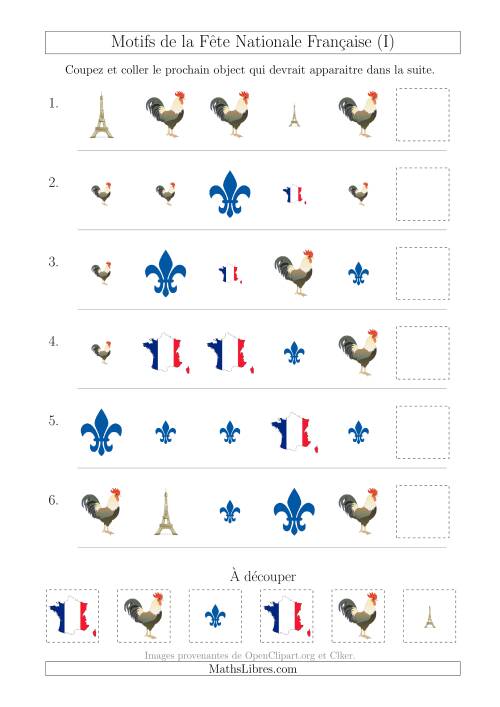 Images de la Fête Nationale Française avec Deux Particularités (Forme & Taille) (I)
