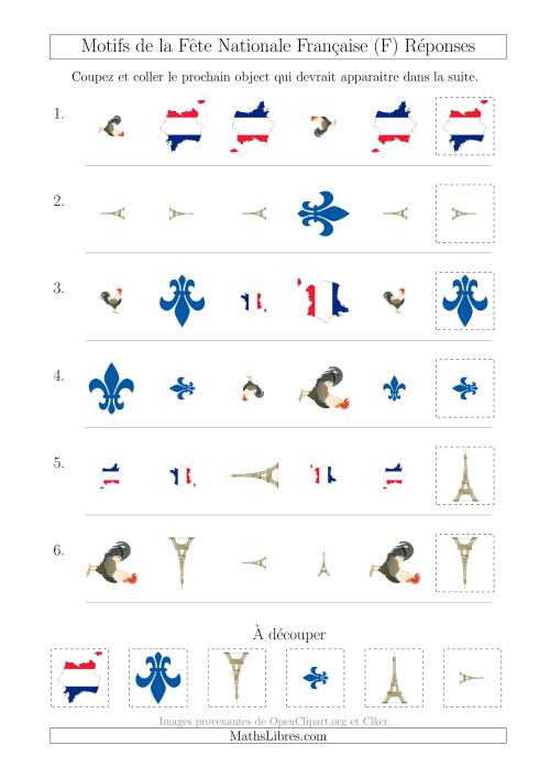 Images de la Fête Nationale Française avec Trois Particularités (Forme, Taille & Rotation) (F) page 2
