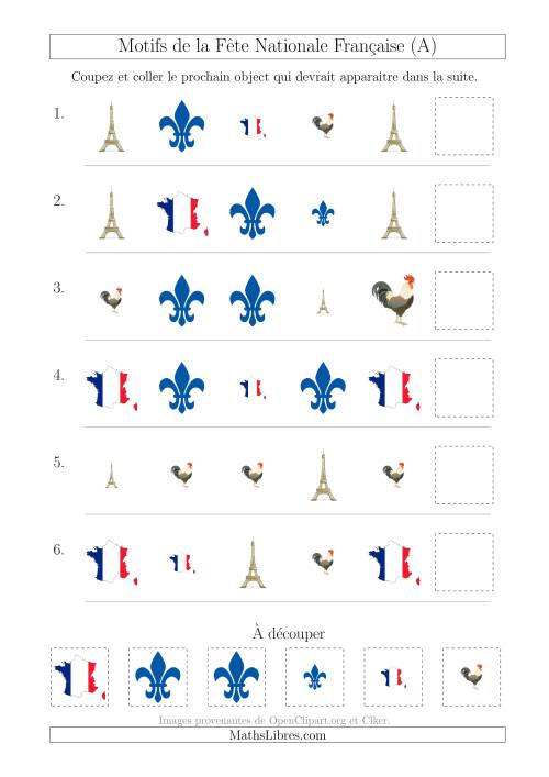 Images de la Fête Nationale Française avec Deux Particularités (Forme & Taille) (Tout)