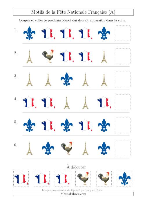 Images de la Fête Nationale Française avec Une Seule Particularité (Forme) (Tout)
