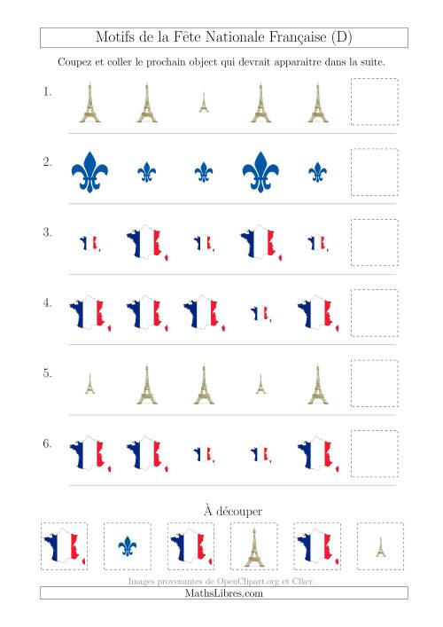 Images de la Fête Nationale Française avec Une Seule Particularité (Taille) (D)