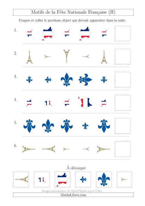 Images de la Fête Nationale Française avec Deux Particularités (Taille & Rotation) (H)