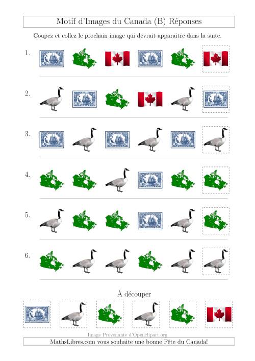 Motif d'Images du Canada avec Comme Attribut la Forme (B) page 2