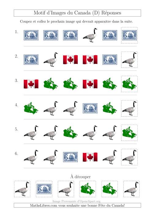 Motif d'Images du Canada avec Comme Attribut la Forme (D) page 2