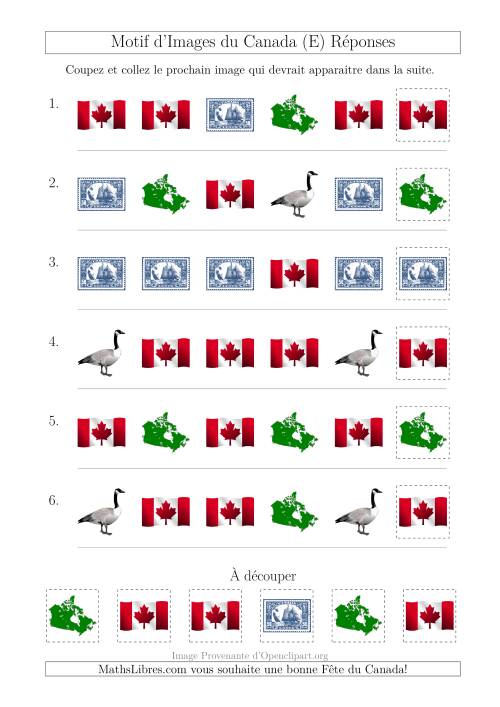 Motif d'Images du Canada avec Comme Attribut la Forme (E) page 2