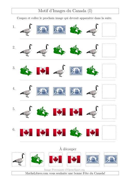 Motif d'Images du Canada avec Comme Attribut la Forme (I)