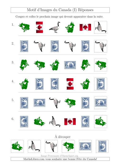 Motif d'Images du Canada avec Comme Attributs Forme et Rotation (I) page 2