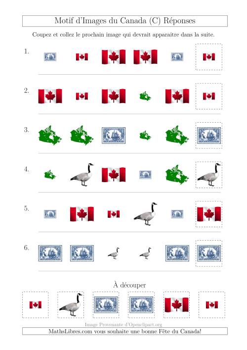 Motif d'Images du Canada avec Comme Attributs Forme et Taille (C) page 2