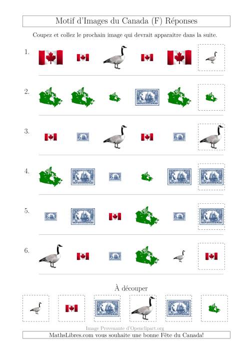 Motif d'Images du Canada avec Comme Attributs Forme et Taille (F) page 2