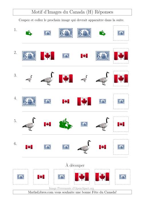 Motif d'Images du Canada avec Comme Attributs Forme et Taille (H) page 2