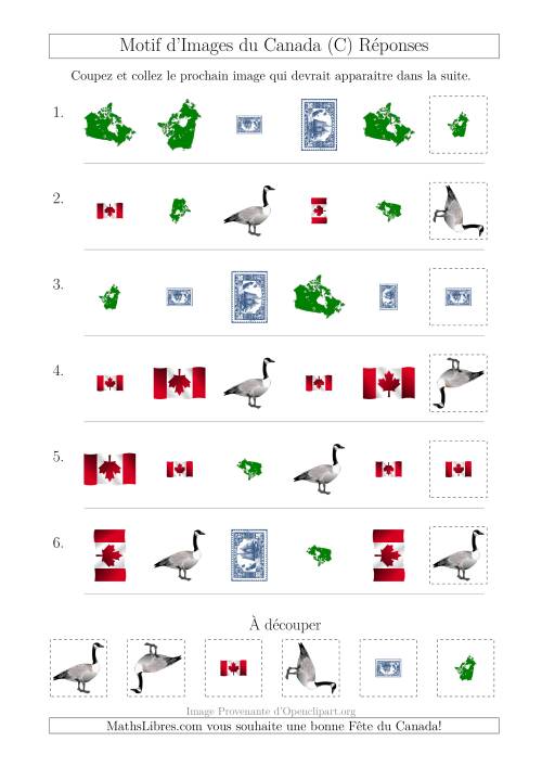 Motif d'Images du Canada avec Comme Attributs Forme, Taille et Rotation (C) page 2