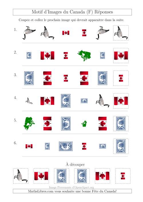 Motif d'Images du Canada avec Comme Attributs Forme, Taille et Rotation (F) page 2
