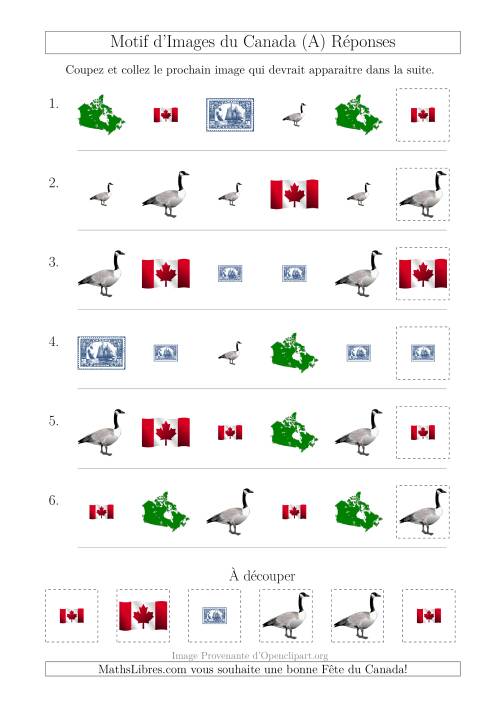 Motif d'Images du Canada avec Comme Attributs Forme et Taille (Tout) page 2