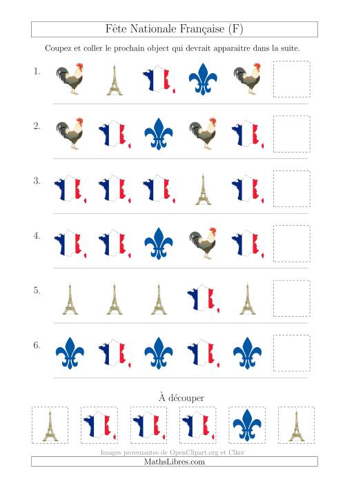 Images de la Fête Nationale Française avec Une Seule Particularité (Forme) (F)