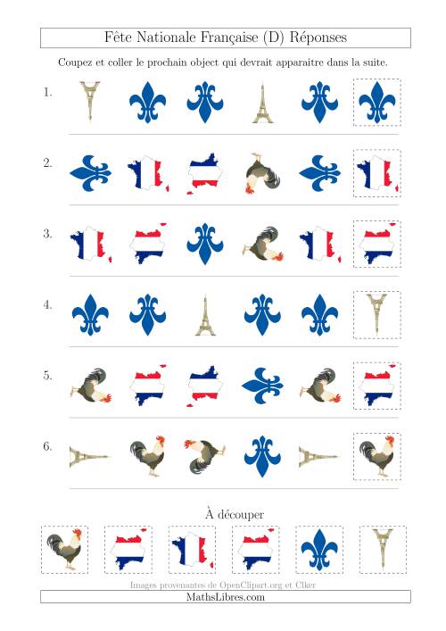 Images de la Fête Nationale Française avec Deux Particularités (Forme & Rotation) (D) page 2
