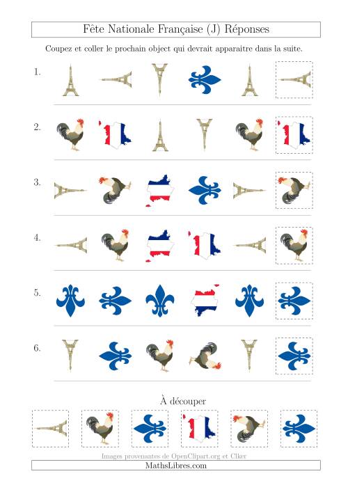 Images de la Fête Nationale Française avec Deux Particularités (Forme & Rotation) (J) page 2
