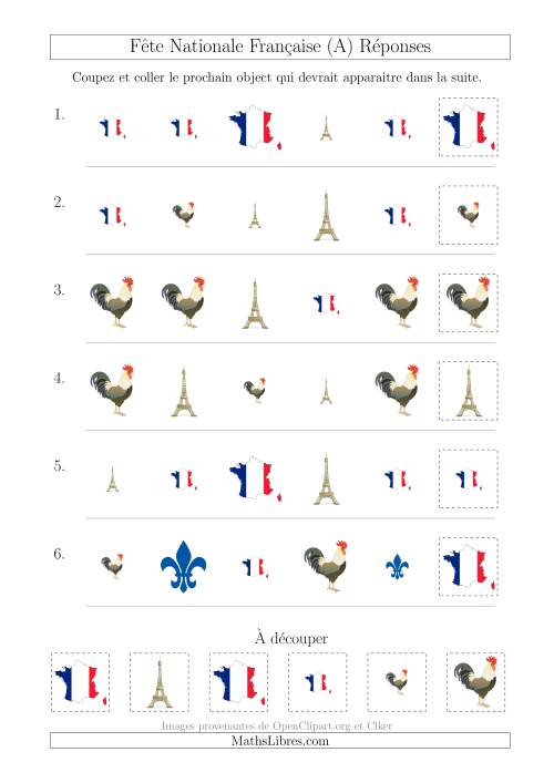 Images de la Fête Nationale Française avec Deux Particularités (Forme & Taille) (A) page 2