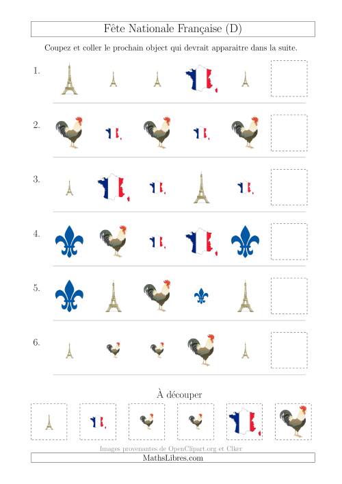 Images de la Fête Nationale Française avec Deux Particularités (Forme & Taille) (D)