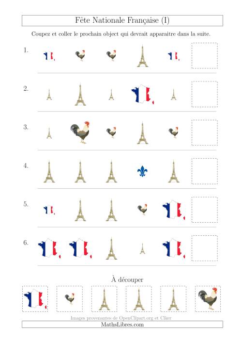 Images de la Fête Nationale Française avec Deux Particularités (Forme & Taille) (I)