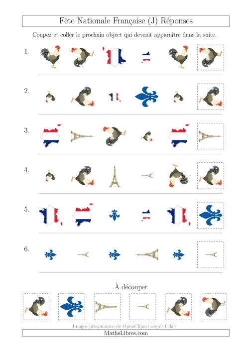 Images de la Fête Nationale Française avec Trois Particularités (Forme, Taille & Rotation) (J) page 2