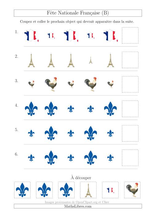 Images de la Fête Nationale Française avec Une Seule Particularité (Taille) (B)
