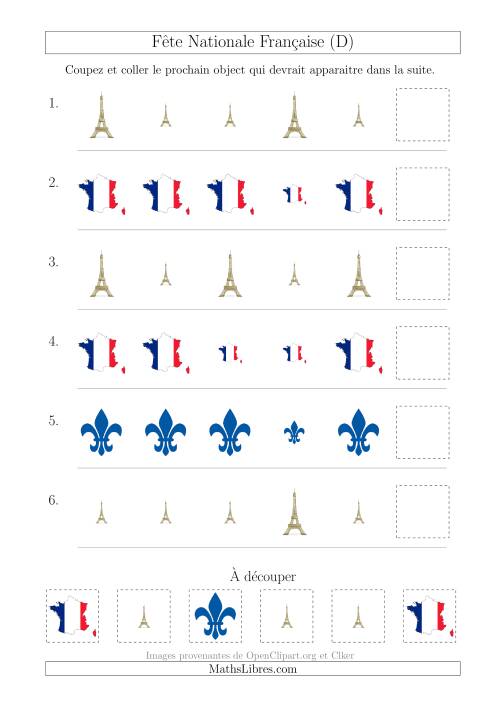 Images de la Fête Nationale Française avec Une Seule Particularité (Taille) (D)