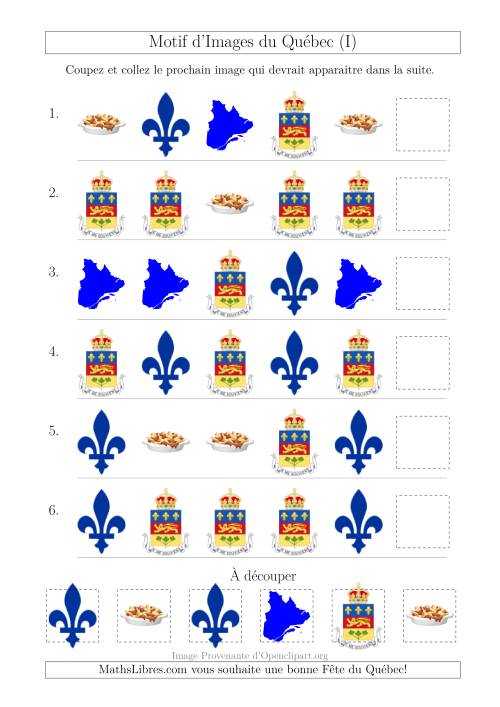 Motif d'Images du Québec avec Comme Attribut la Forme (I)