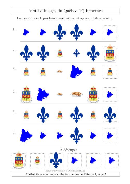 Motif d'Images du Québec avec Comme Attribut Forme et Taille (F) page 2