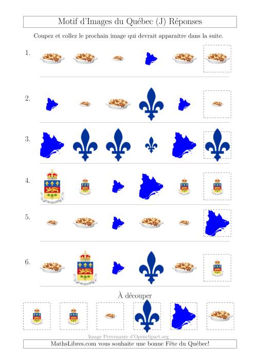 Motif d'Images du Québec avec Comme Attribut Forme et Taille (J) page 2