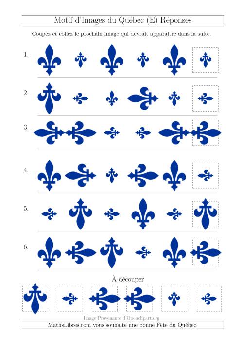 Motif d'Images du Québec avec Comme Attribut Taille et Rotation (E) page 2