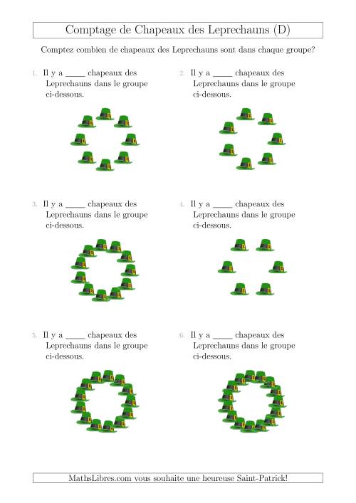 Comptage de Chapeaux des Leprechauns Arrangés en Forme Circulaire (D)
