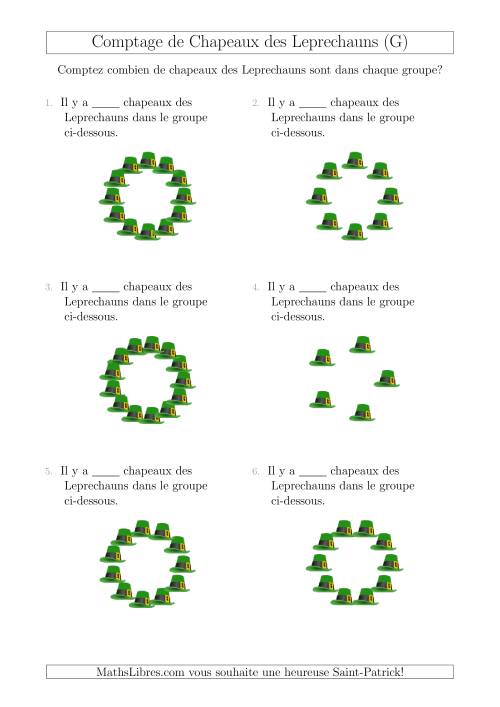 Comptage de Chapeaux des Leprechauns Arrangés en Forme Circulaire (G)