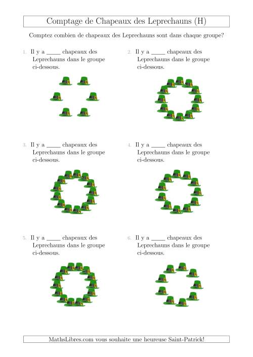 Comptage de Chapeaux des Leprechauns Arrangés en Forme Circulaire (H)