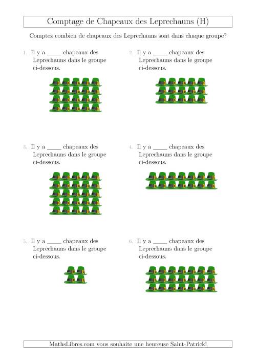 Comptage de Chapeaux des Leprechauns Arrangés en Forme Rectangulaire (H)
