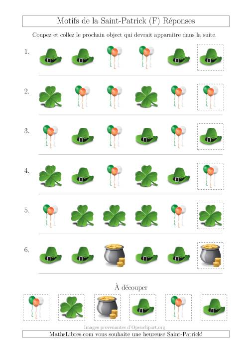 Motif d'Images de la Saint-Patrick avec la Forme Comme Attribut Seulement (F) page 2