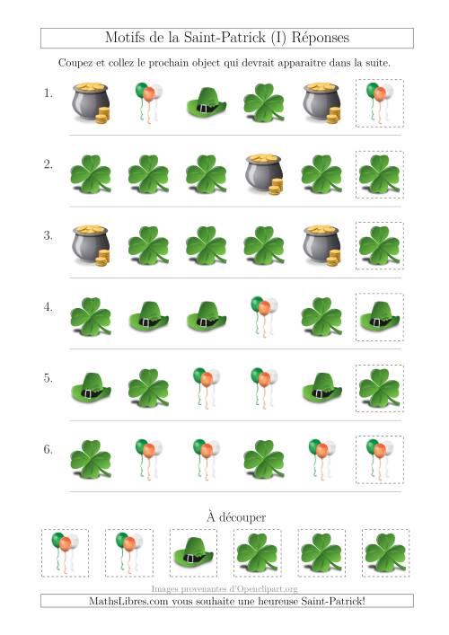 Motif d'Images de la Saint-Patrick avec la Forme Comme Attribut Seulement (I) page 2