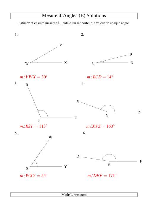 Mesure d'angles entre 0° et 180° (E) page 2