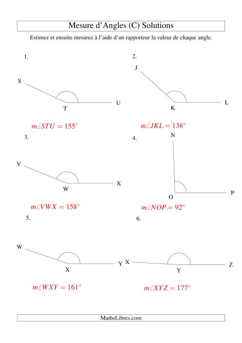 Mesure d'angles entre 90° et 180° (C) page 2