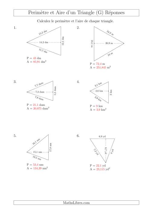 Calcul de l'Aire et du Périmètre d'un Triangle Aigu (En Rotation) (G) page 2